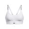 UA Infinity Mid 2.0 Bra-WHT Sport Bras